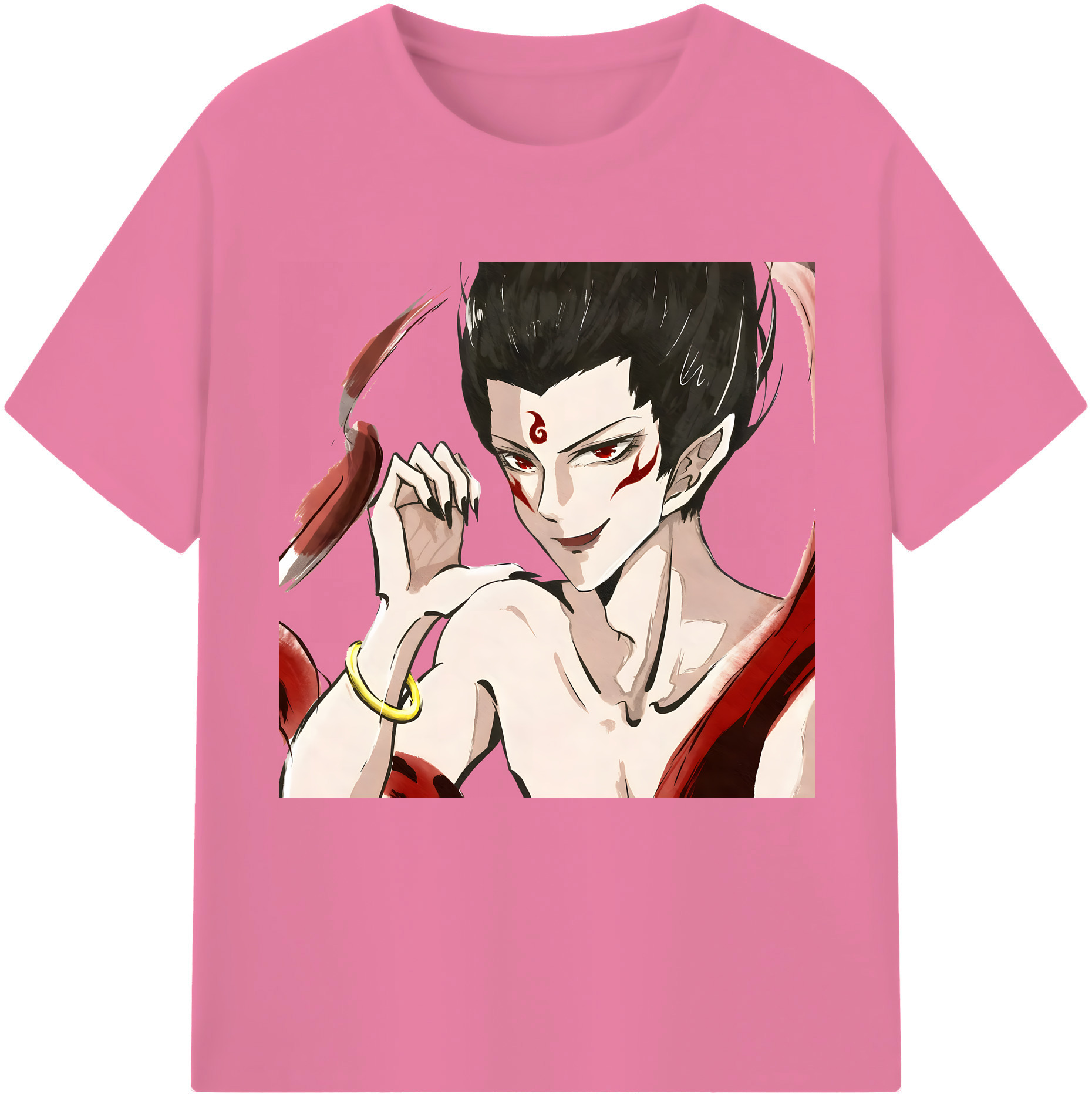 （画像用） Ne Zha 2 ナタ 魔童の大暴れ 綿100％半袖Tシャツ（フロントプリント）